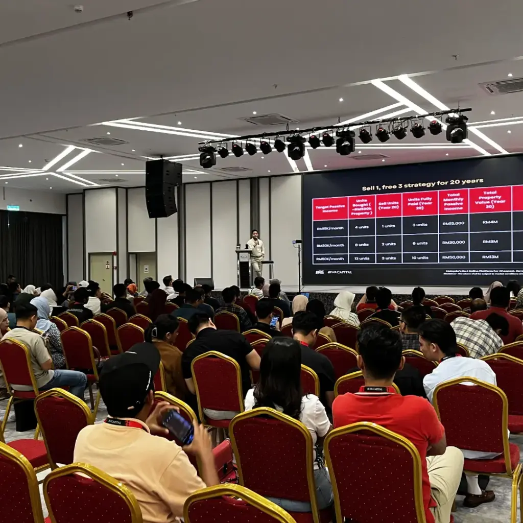 Conference with speaker and audience